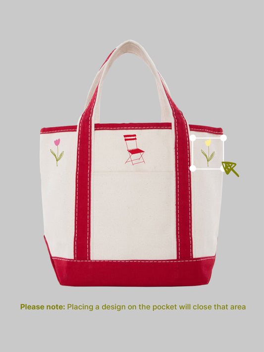 Red Mini Tote - Custom