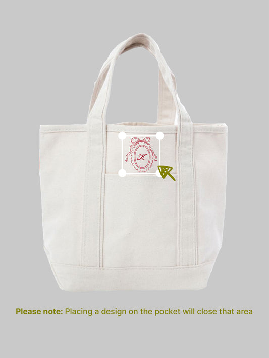 Natural Mini Tote - Custom