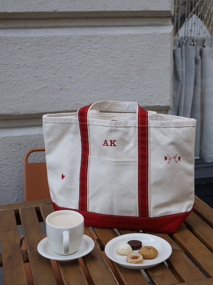 Red Medium Tote - Custom