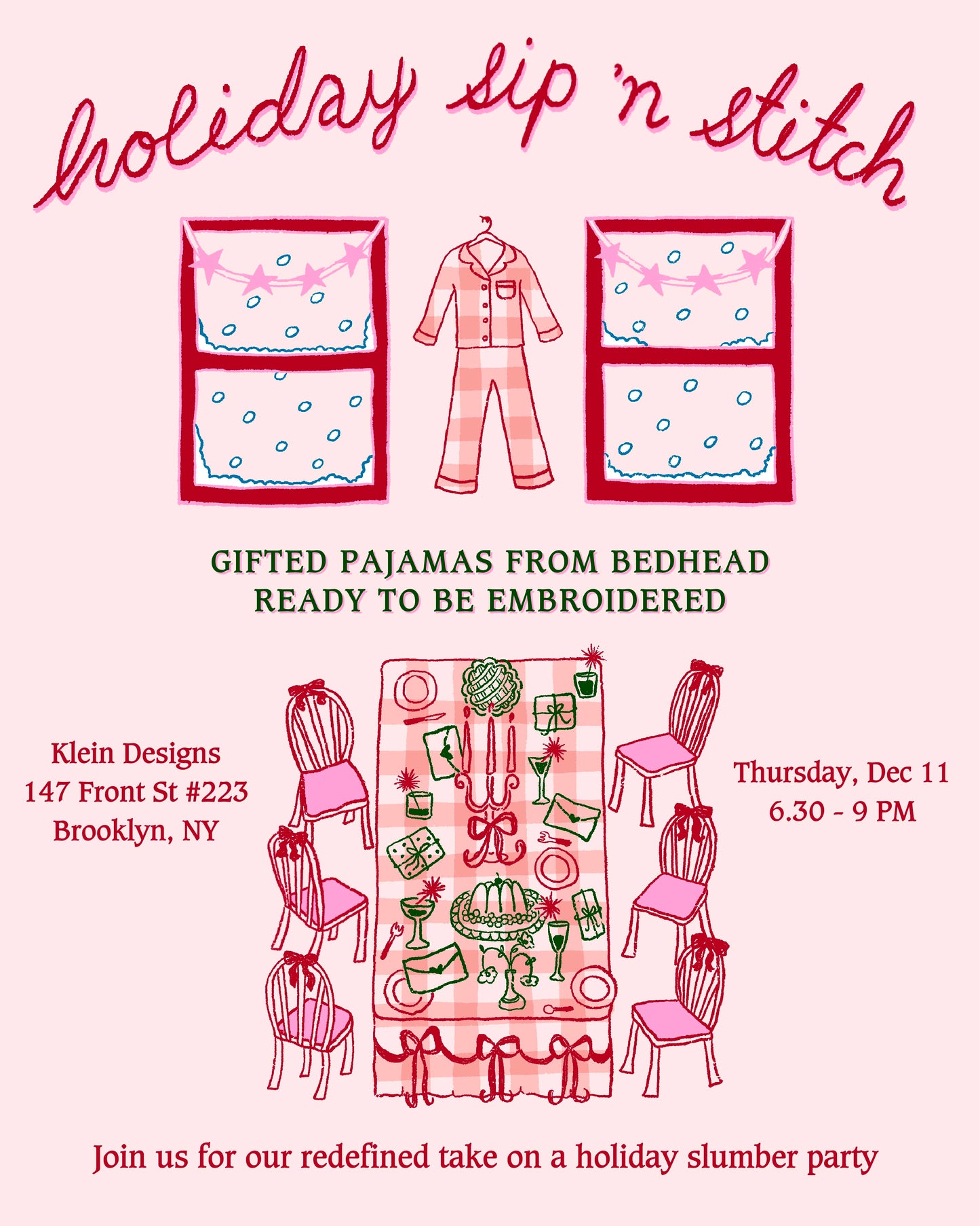 Holiday Sip + Stitch