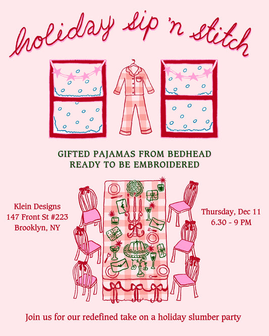 Holiday Sip + Stitch