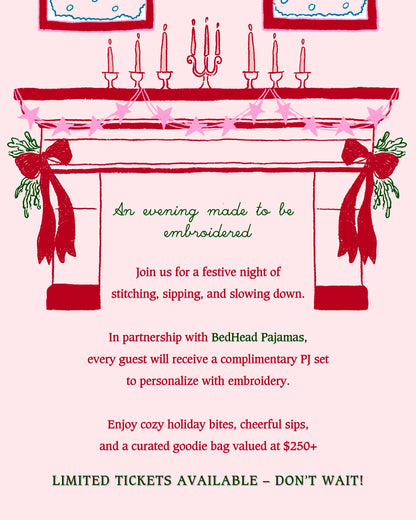 Holiday Sip + Stitch