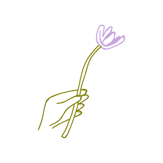 Hand flower