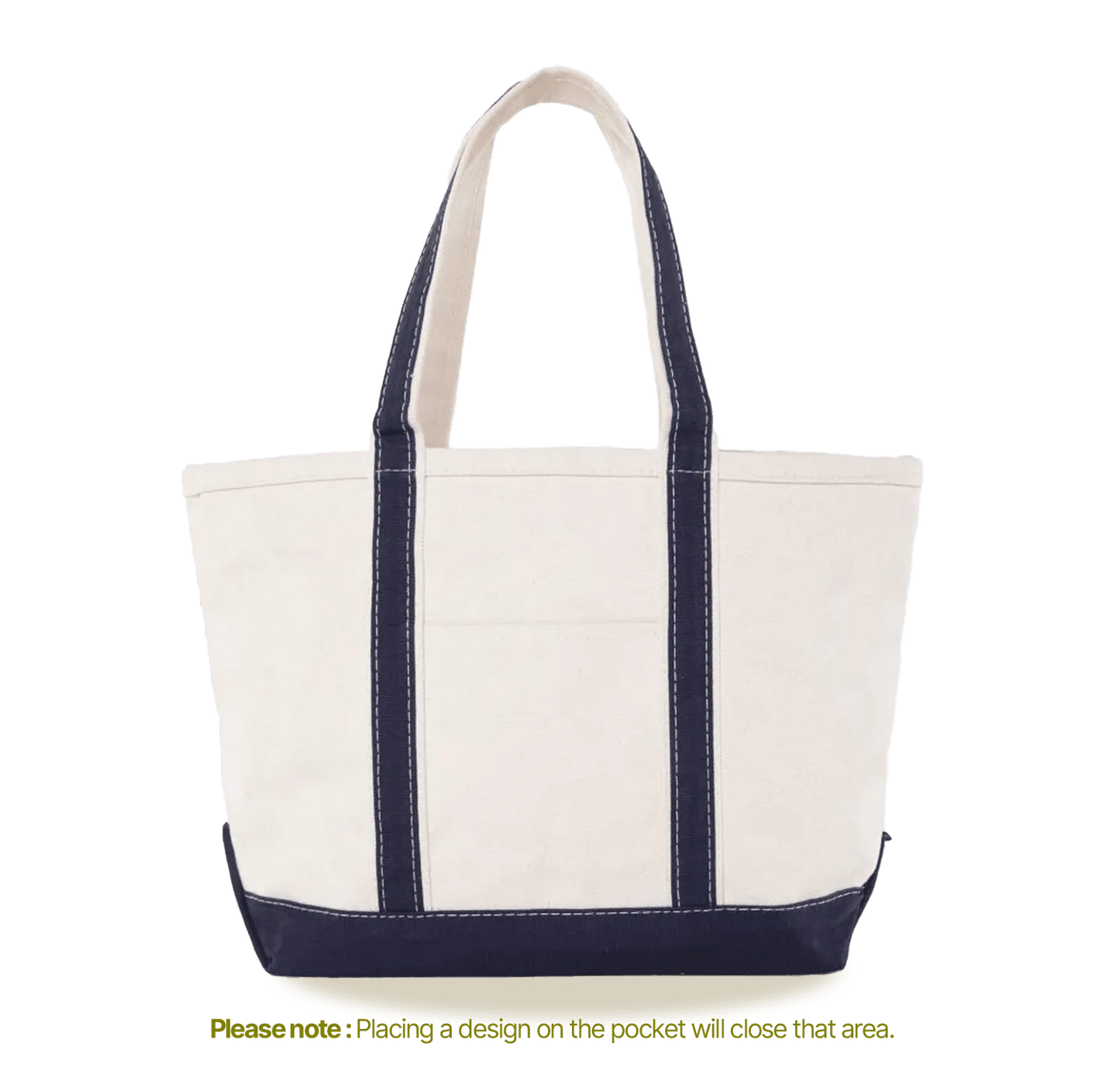 Navy Medium Tote - Custom - Customer's Product with price 76.00 ID E-KBX2Zsr_D4zbXcX3-rlGIV