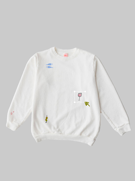 White Crewneck - Custom