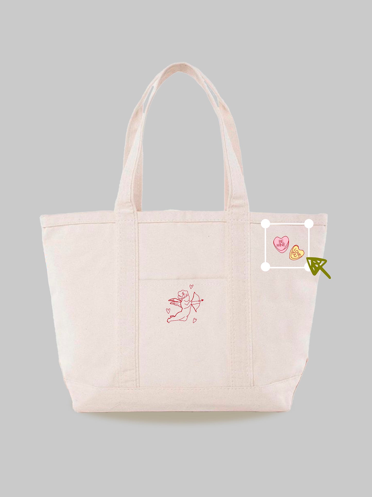 Natural Medium Tote - Custom